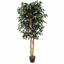 Árbol artificial Ficus Benjamin burdeos 170 cm