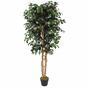 Árbol artificial Ficus Benjamin burdeos 170 cm