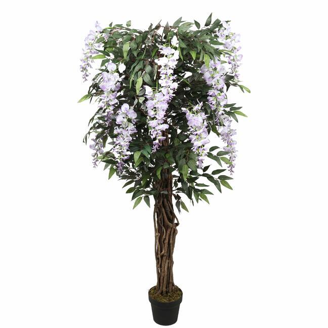Árbol artificial Wisteria violeta 150 cm