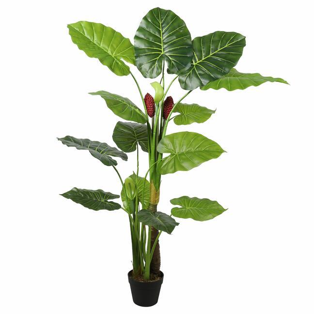 Árbol de Colocasia artificial que florece 140 cm