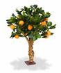 Bonsai artificial Limón naranja 65 cm