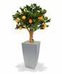 Bonsai artificial Limón naranja 65 cm