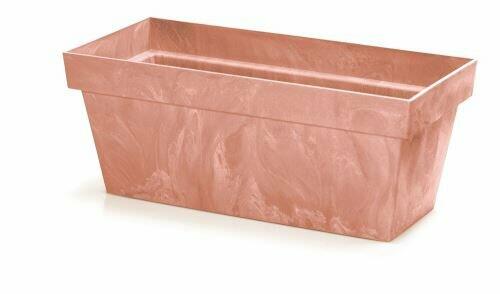 Caja CUBE CASE EFECTO BETON terracota 40cm