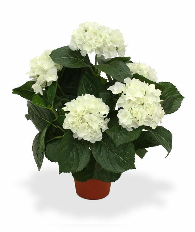 Crema de hortensias de plantas artificiales 45 cm