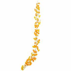 Guirnalda artificial Ginkgo amarillo 190 cm
