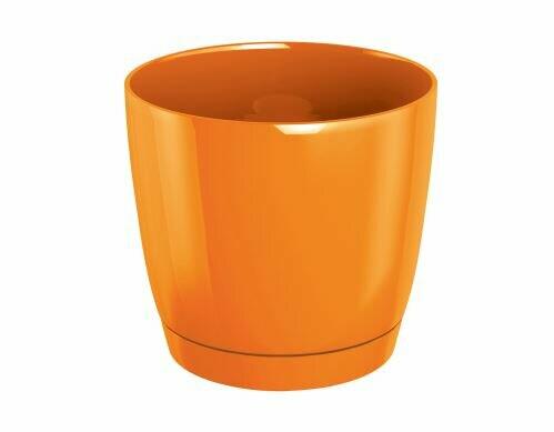 Maceta COUBI ROUND P redonda con cuenco naranja 21cm