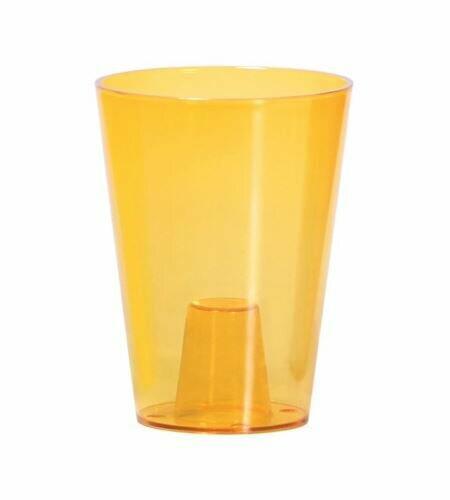 Maceta orquídea COUBI naranja transp.13cm