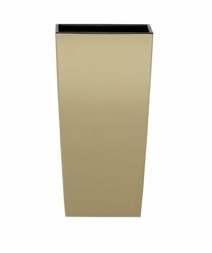 Maceta URBI SQUARE MATT café con leche 32,5 cm