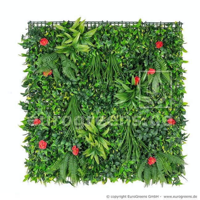 Panel de flores artificiales - 100x100cm