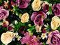Panel de flores artificiales Rosa y Hortensia - 40x60 cm