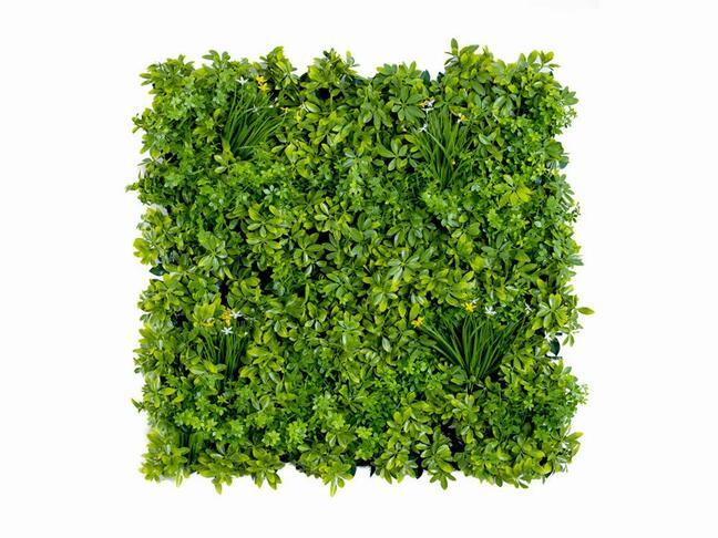 Panel de flores artificiales Shefler - 100x100 cm