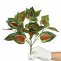Planta artificial Albahaca roja 25 cm