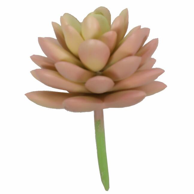 Planta artificial Echeveria de color de salmon 9.5 cm
