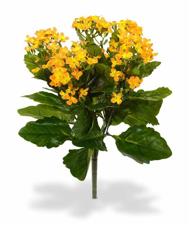 Planta artificial Kalanchoa naranja 30 cm