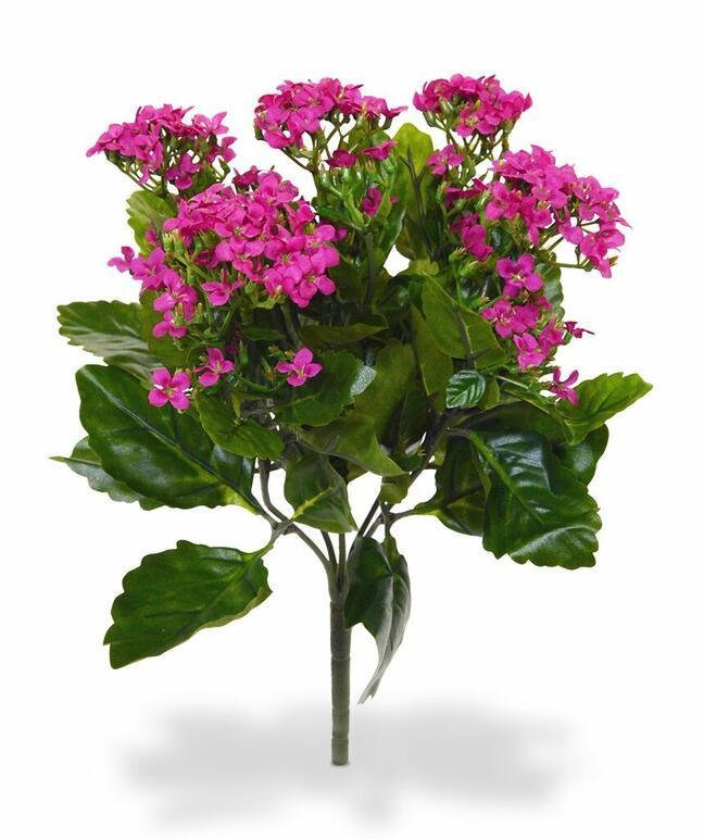 Planta artificial Kalanchoa rosa 30 cm