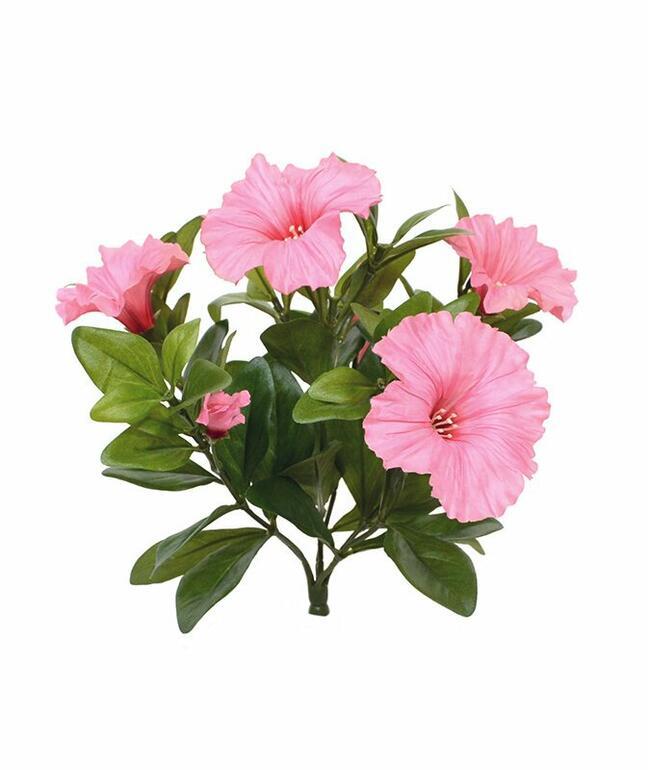 Planta artificial Petunia rosa 25 cm