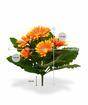 Planta de gerbera artificial naranja 30 cm