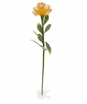 Rama artificial Leucadendron naranja 60 cm