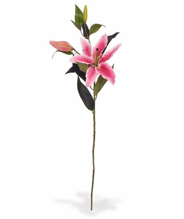 Rama artificial Lirio rosa 90 cm