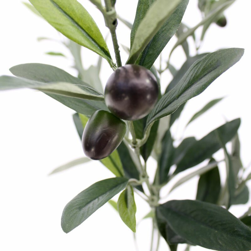 Rama olivo artificial con aceitunas