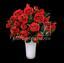 Ramo artificial de rosas rojas 50 cm