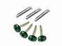 Tornillo para fijar un seto artificial verde con un taco de pared de 2,5 × 1,5 cm - bolsa de 10 piezas