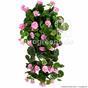 Zarcillo artificial Geranio rosa 70 cm
