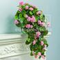 Zarcillo artificial Geranio rosa 70 cm