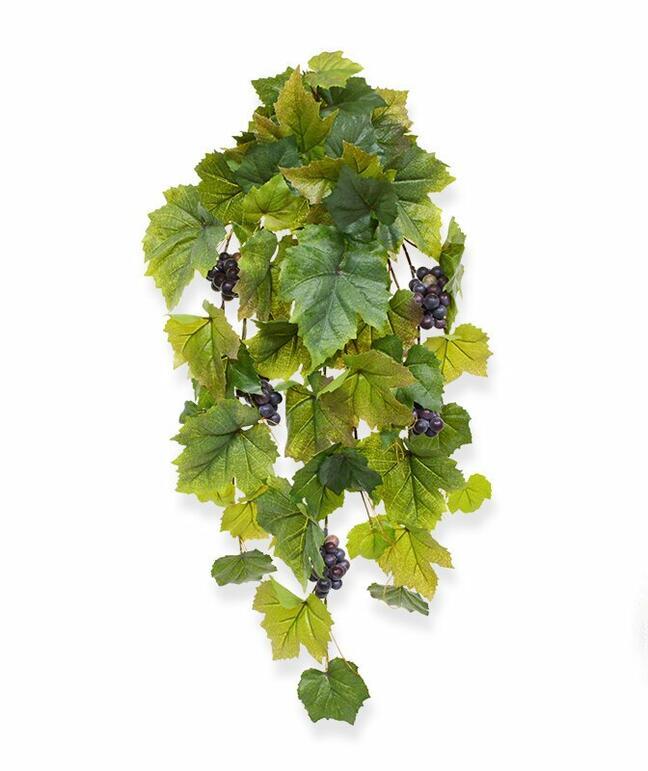 Zarcillo artificial Vid de uva 60 cm